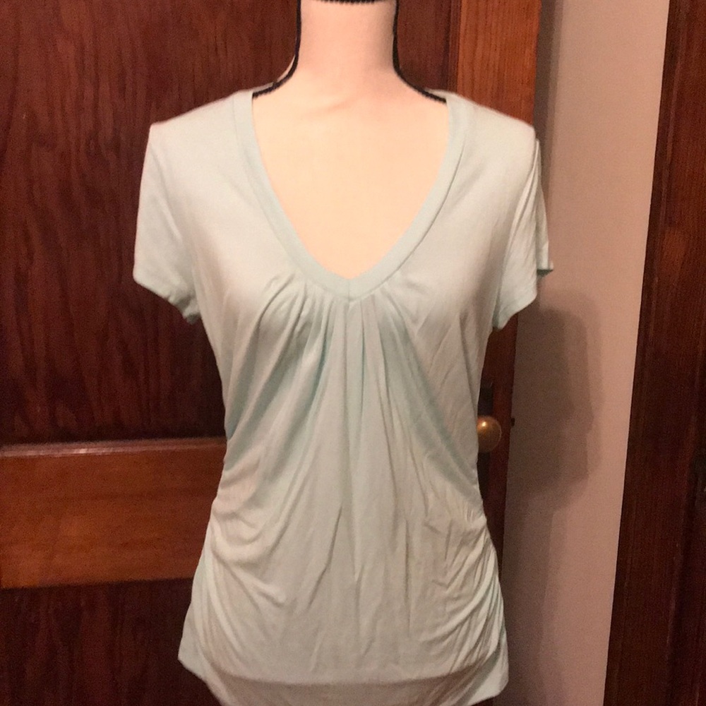 Rouched rayon top